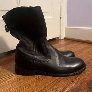 Vintage Shoe Company Black Leather boots